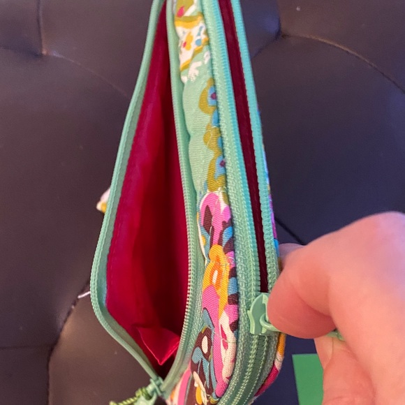 Vera Bradley Tutti Frutti Wristlet with Pink and Green - Picture 3 of 3